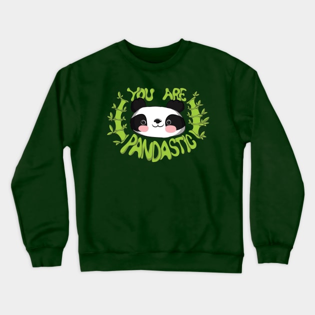 Pandastic Crewneck Sweatshirt by Ashygaru